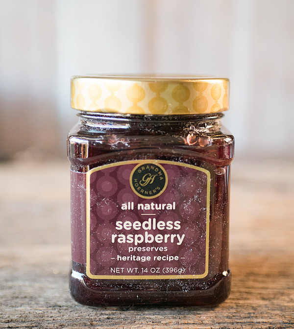 picture of a jar of raspberry jam