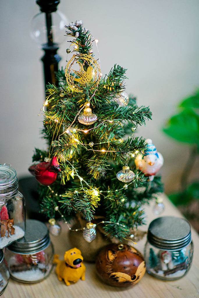 Tiny artifical Christmas Tree