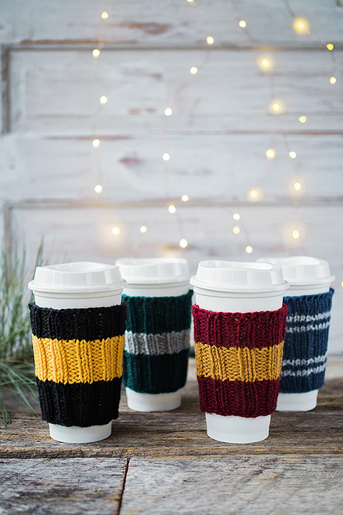 CUSTOM COLOR Chunky Knit Coffee Sleeve/hot Drink Cozy/customizable