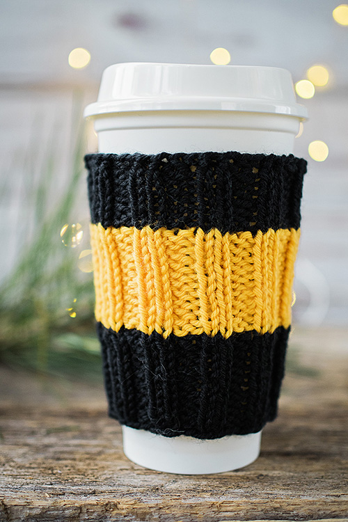 Easy Knit Coffee Cozy Pattymac Makes