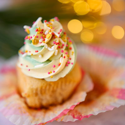 beautiful cupcake unwrapped