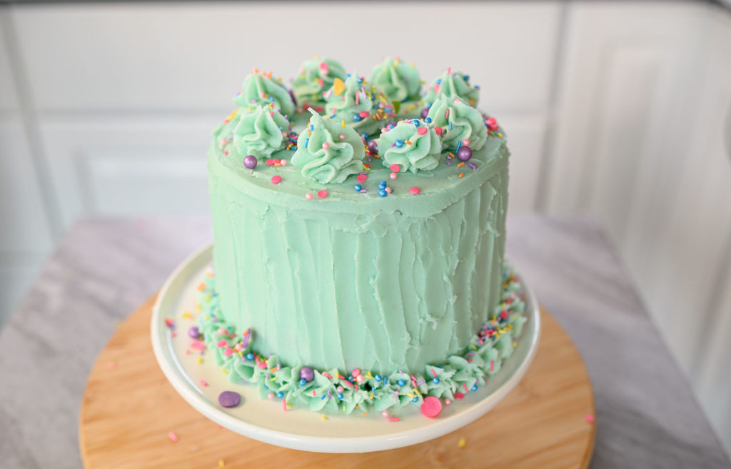 beautiful decorated layer cake