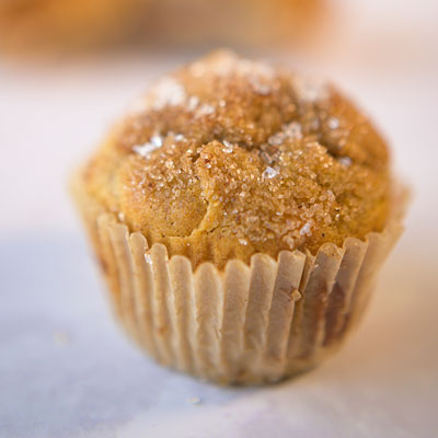 single muffin in a plain wrapper