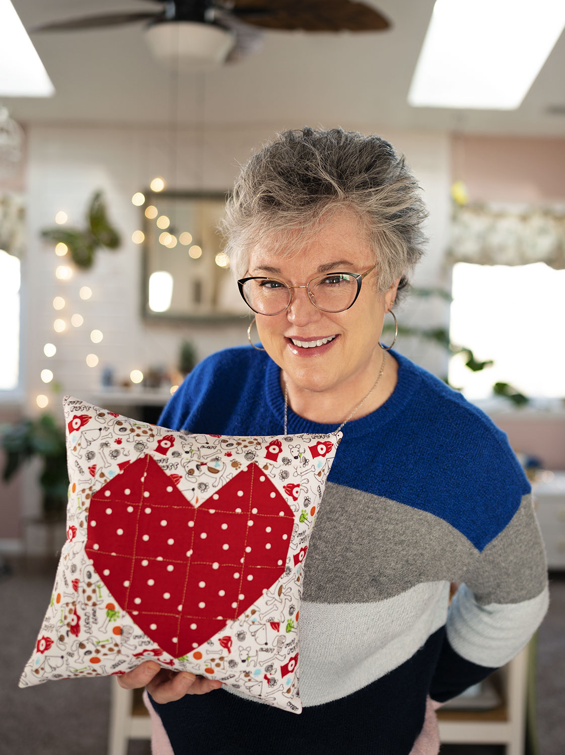Sew a Quilted Heart Pillow