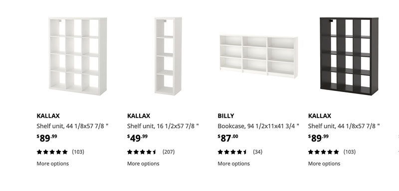 Connecting kallax deals units together