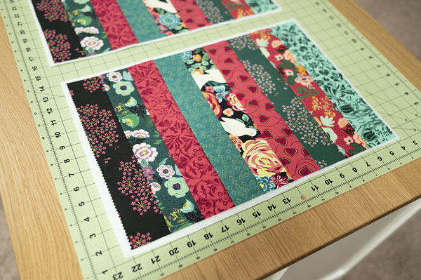 placemats on cutting mat