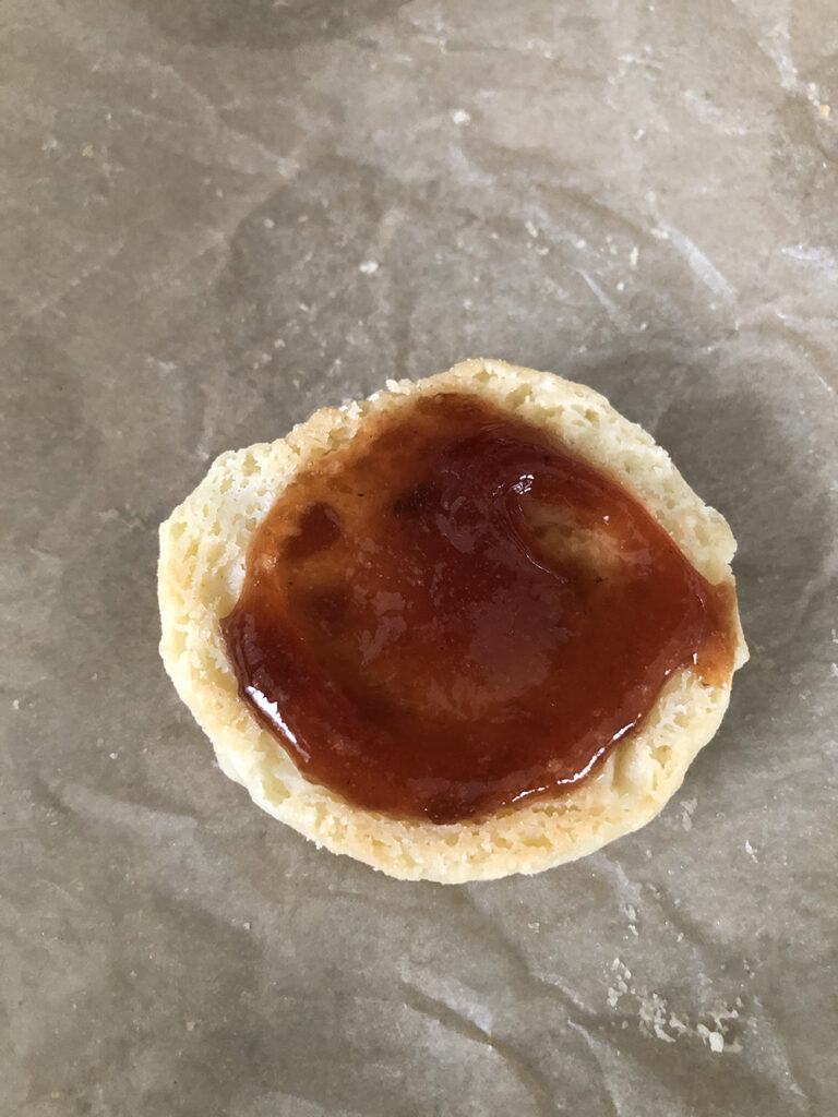 jam on a cookie