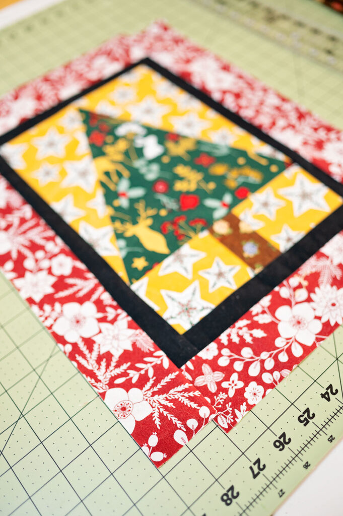 tree quilt block ready for a project