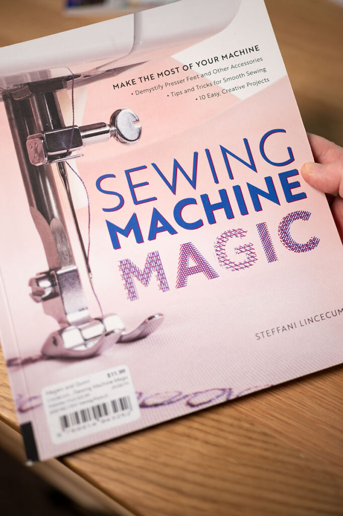 book titled sewing machine magic