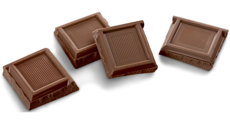 4 chocolate squares