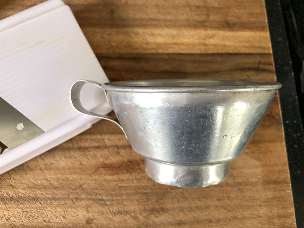 metal large mouth funnel