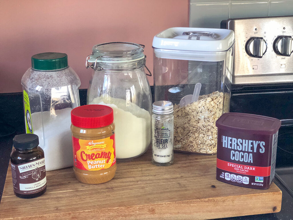 pantry ingredients to mix no bake cookies
