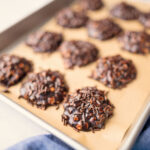 a tray of 12 chocolate peanut butter no back cookies