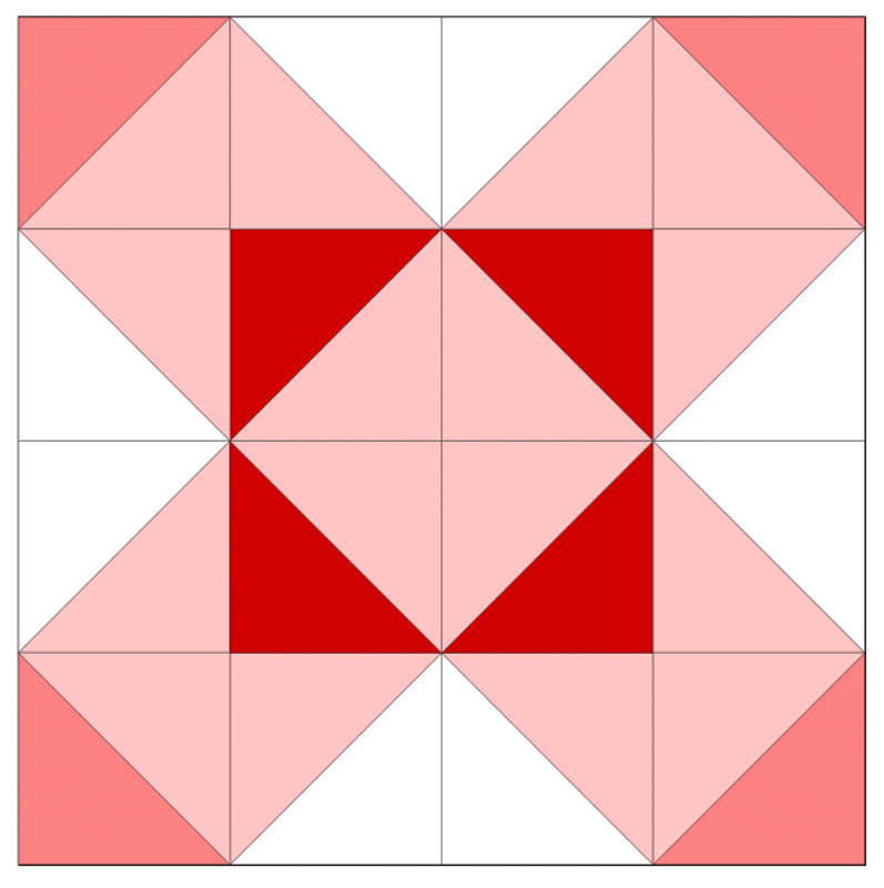 ribbon star variation quilt block