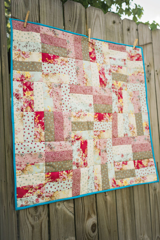 baby sized jelly roll quilt