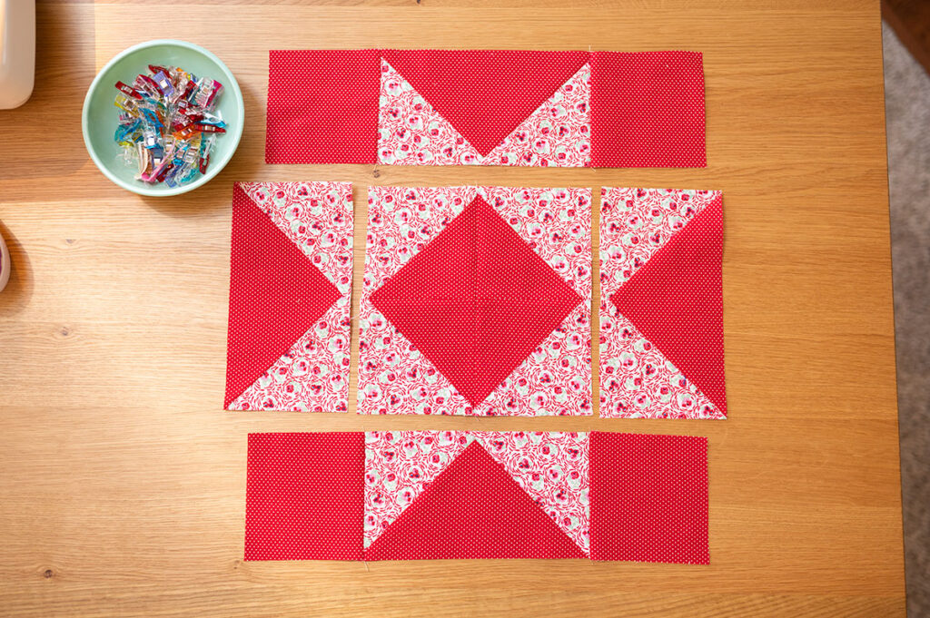 sawtooth star quilt block