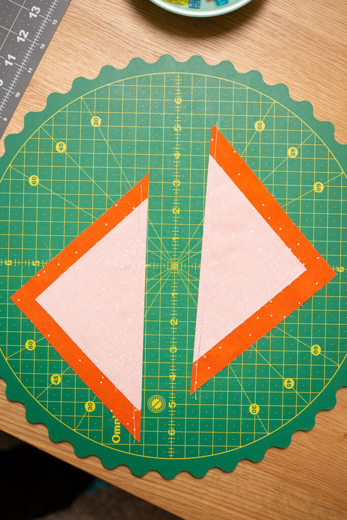 cut and sewn squares